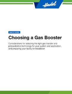 Choosing a gas booster